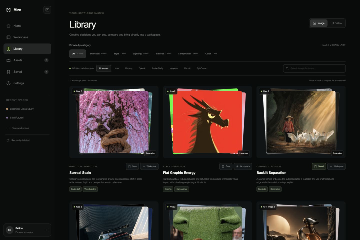 Mize visual decision library